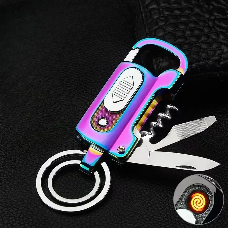 Electronics And Gadgets With A - Briquet électronique multifonctionnel, porte-clés, ouvre-bouteille, couteau,