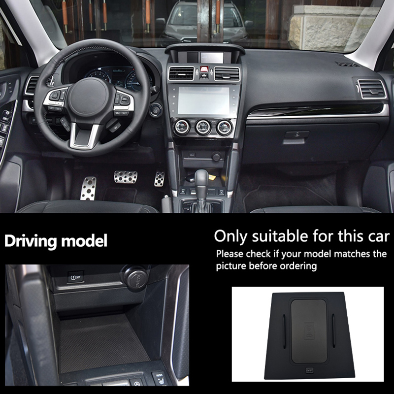 Wireless Phone Charger Pad - Chargeur sans fil pour console centrale,