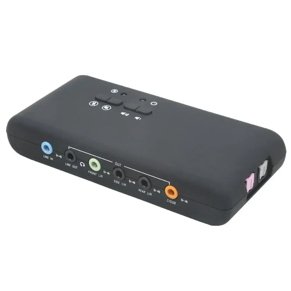 Usb Sound Card External - Carte son USB professionnelle, chipset CM6206,