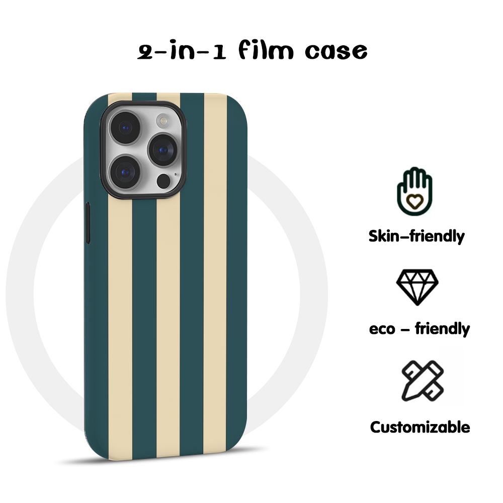 Apple Iphone 15 - Coque de téléphone à rayures horizontales