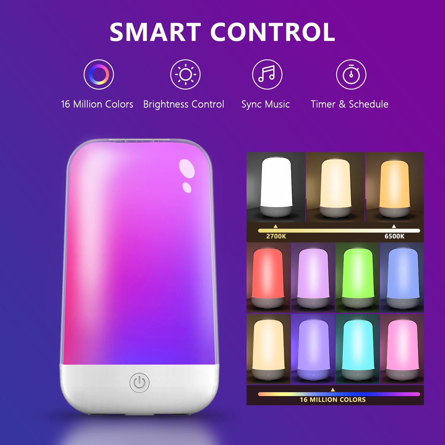 Lampe de table tactile intelli - Rgb Desk Lamp Smart avis et prix