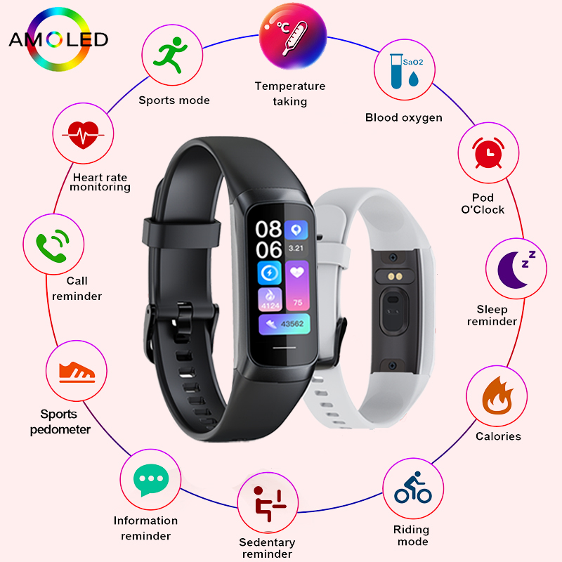 LIGE 1.1 pouces Amoled moniteu - Smart Watch Kids avis et prix