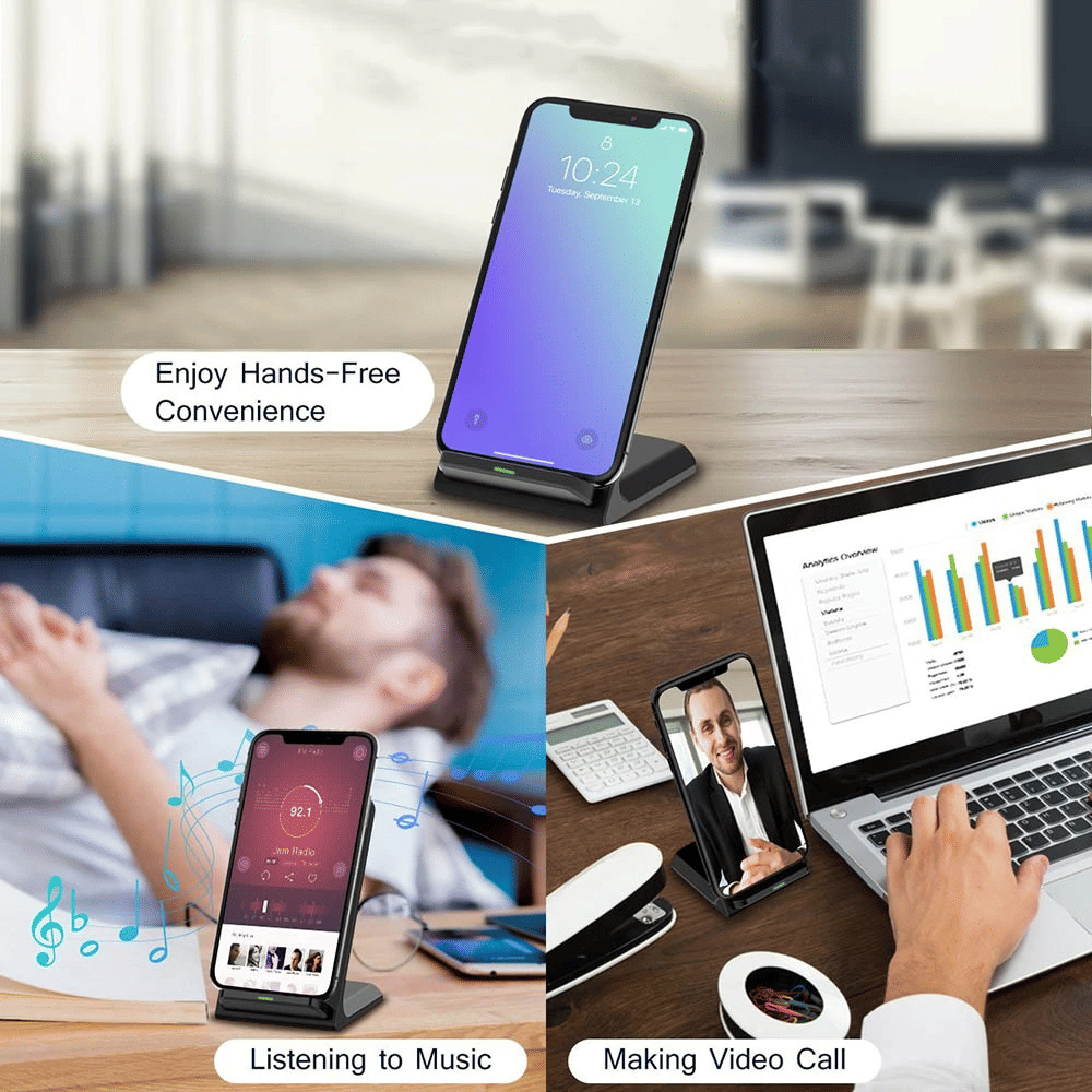 Support de charge rapide sans  - Wireless Phone Charger Pad avis et prix