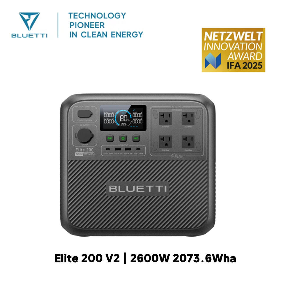 【Renew】BLUETTI Elite 200 V2 St - Solar Powered Charger avis et prix